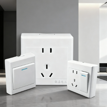 Open five hole surface mounted switch socket USB household wall air conditioner international electrical panel pure copper core