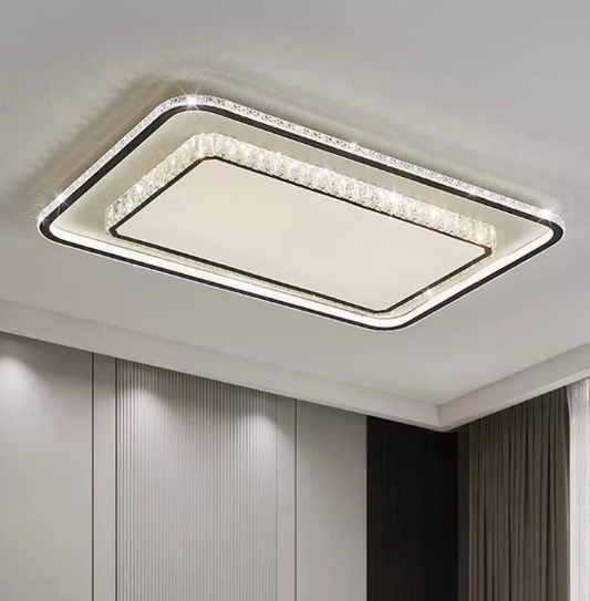 Simple living room atmospheric crystal light LED ceiling bedroom lighting new combination set